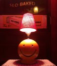 画像14: Vintage Mid-Century Hippie Smiley Happy Face Ceramic Table Lamp (R233)