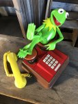 画像6: 80s Vintage The Muppets Show KERMIT THE FROG Phone (R237)