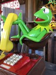 画像4: 80s Vintage The Muppets Show KERMIT THE FROG Phone (R237)