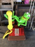 画像7: 80s Vintage The Muppets Show KERMIT THE FROG Phone (R237)