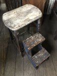 画像7: Antique Wooden Ladder Step Stool (R240)