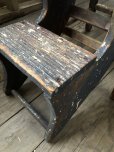 画像13: Antique Wooden Ladder Step Stool (R240)