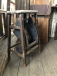 画像9: Antique Wooden Ladder Step Stool (R240)