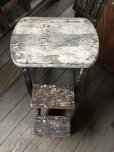 画像6: Antique Wooden Ladder Step Stool (R240)