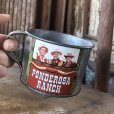 画像1: 70s Vintage Bonanza TV Show Ponderosa Ranch Tin Cup  (R226) (1)