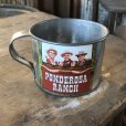 画像2: 70s Vintage Bonanza TV Show Ponderosa Ranch Tin Cup  (R226) (2)