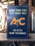 画像14: Vintage AC Spark Plugs Metal Advertising Cabinet Display Case Sign (R257)