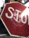 画像5: Vintage Road Street Sign STOP (R271)