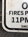 画像4: Vintage Road Street Sign FIRE IN FIRE RINGS ONLY (R260)