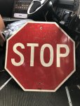 画像1: Vintage Road Street Sign STOP (R269) (1)