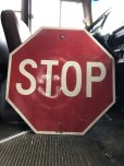 画像1: Vintage Road Street Sign STOP (R271) (1)