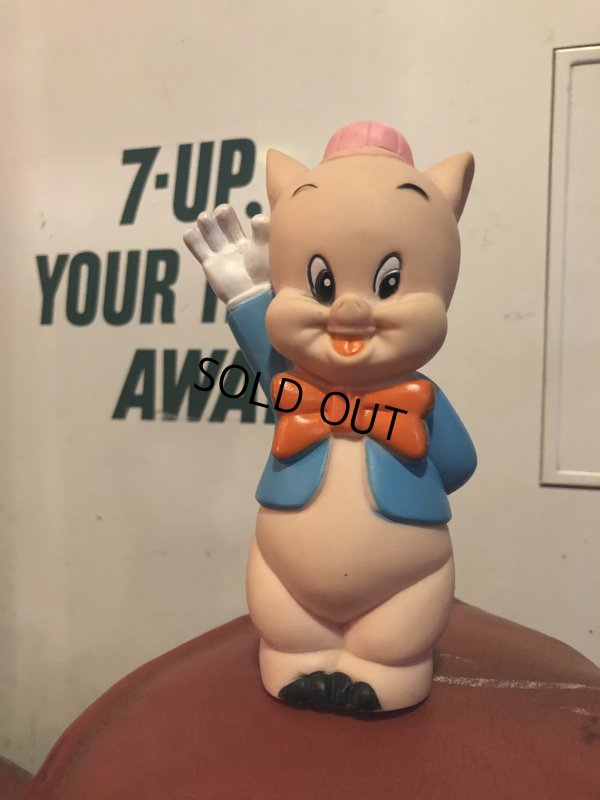 画像1: 70s Vintage Dakin Porky Pig Vinyl Doll (R273)