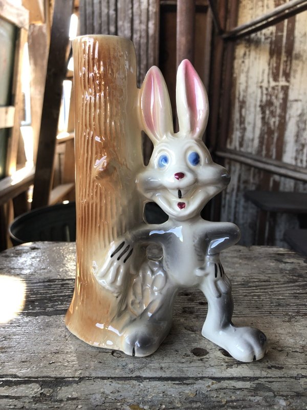 画像1: 60s 70s Vintage Bugs Bunny Ceramic Figure (T536)