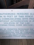 画像5: Vintage CALIFORNIA STATE PRISON Metal Sign (R295)