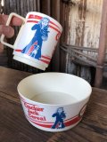 80s Vintage Cracker Jack Cereal Bowl & Mug Cup SET (R296)