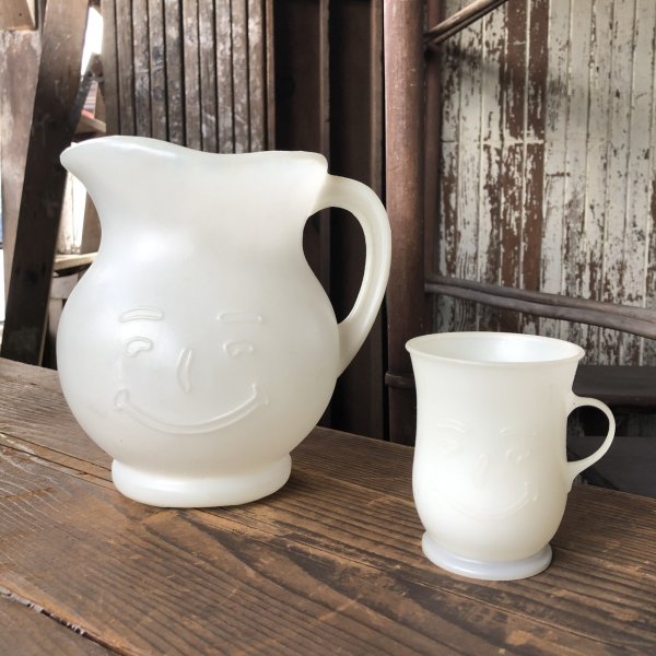 画像2: 90s Vintage Kool Aid Smiling Pitcher & Mug SET (R301)