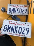 Original USA California License Plate 8MNK029 SET (R314)