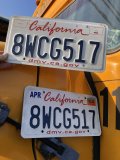 Original USA California License Plate 8WCG517 SET (R315)