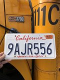 Original USA California License Plate 9AJR556 (R320)