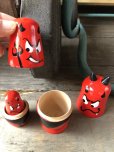 画像9: Red Devil Matryoshka Wooden Figurines (R326) 