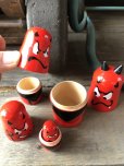 画像10: Red Devil Matryoshka Wooden Figurines (R326) 