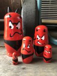 画像13: Red Devil Matryoshka Wooden Figurines (R326) 