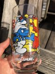 画像5: 80s Vintage Hardee's Smurf Glass HANDY SMURF (R344)