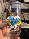 画像4: 80s Vintage Hardee's Smurf Glass JOKEY (R342) (4)