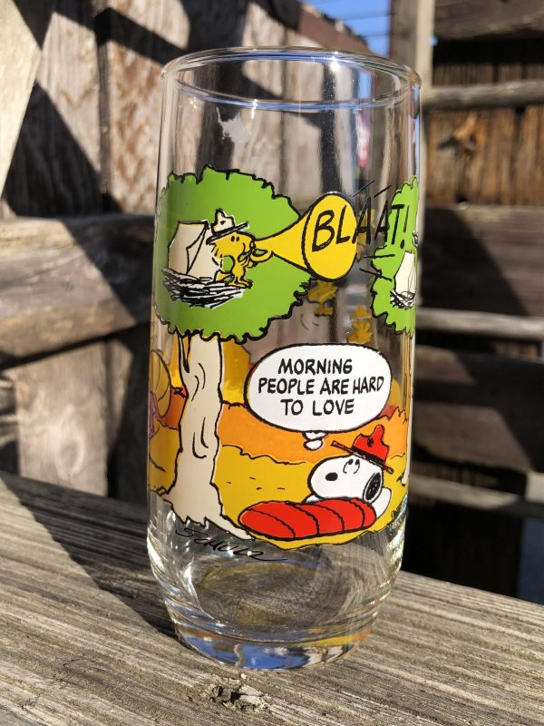 画像1: 80s Vintage McDonald's Camp Snoopy Collection Glass (R348)