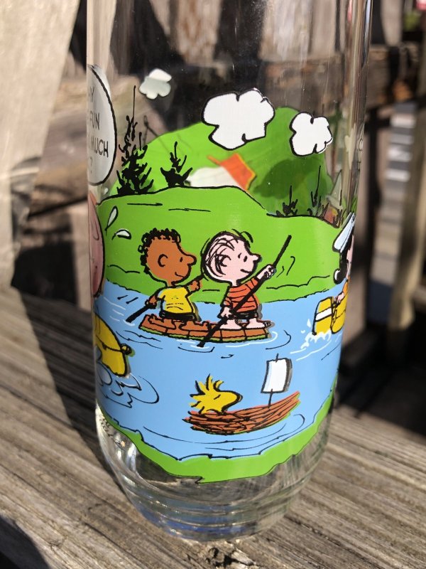 画像2: 80s Vintage McDonald's Camp Snoopy Collection Glass (R347)