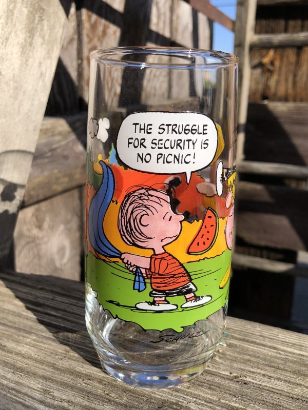 画像1: 80s Vintage McDonald's Camp Snoopy Collection Glass (R349)