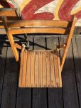 画像2: Vintage USA  Wood Folding Chair (B383) (2)