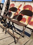 画像14: Vintage USA Metal Folding Chair Packer7 (B385)