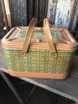 画像1: Vintage U.S.A. Metal Picnic Basket (R388) (1)