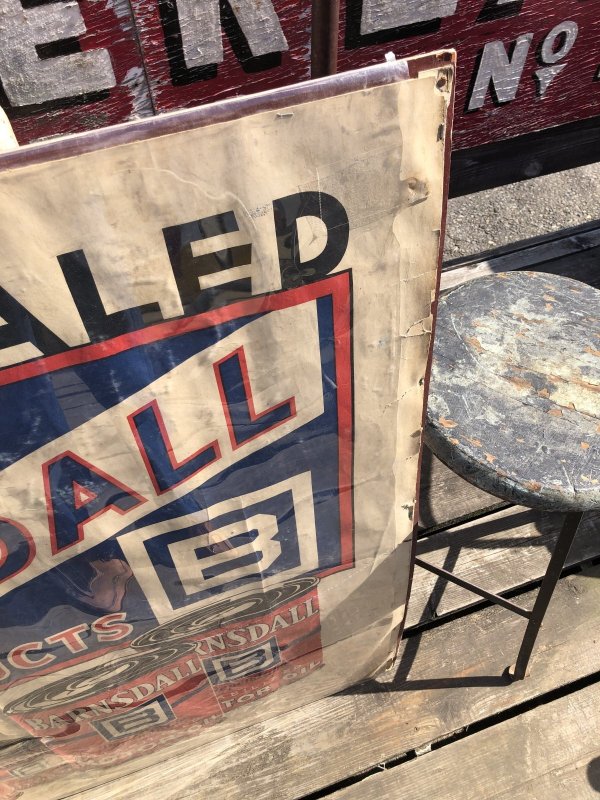 画像2: 【店舗引き取り限定】 Vintage Barnsdall Motor Oil Store Display Poster Sign RARE !!! (R404) 