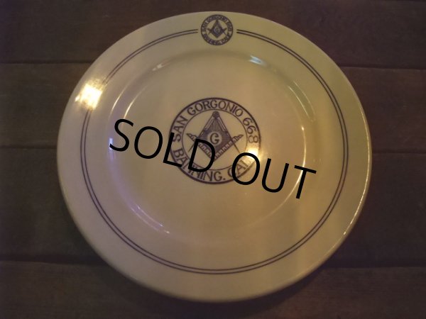 画像1: Freemason / Ceramic Plate (AC-452) (1)