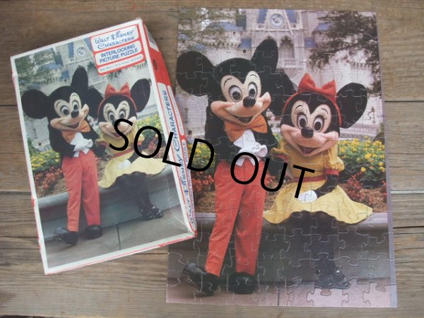 画像1: Vintage Disney Puzzle / MICKEY&MINNIE PHOT (AC838)  (1)