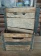 画像1: Vintage Wood Box Cumberland Milk Crates 12 BOTTLES (AC844) (1)