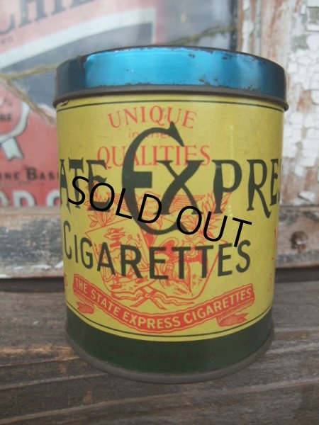 画像1: Vintage State Express Cigaretts Tin Can (NK-024) (1)