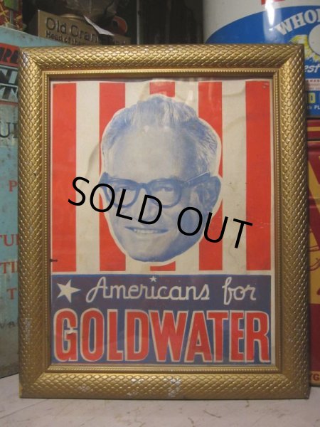 画像1: Vintage BM Goldwater Poster Flame (PJ563)  (1)