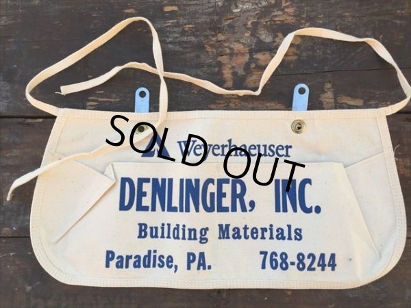 画像1: Vintage Carpenter Nail Apron / DENLINGER (PJ732) (1)