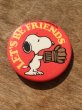 画像1: Vintage Snoopy Badge / Let's Be Friends (DJ304) (1)