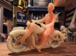 画像1: Vintage AUBURN Rubber Toy Motorcycle Police Bike #C (DJ382) (1)