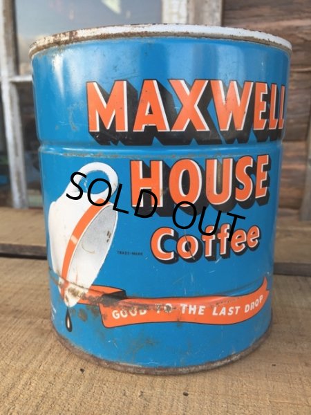 画像1: Vintage Maxwell House Coffee Can Two Pounds #G (DJ477) (1)