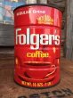 画像1: Vintage Folger's Coffee Can 14cm (DJ987） (1)