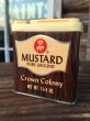 画像1: Vintage Crown Colony Spice Can Mustard (MA149) (1)