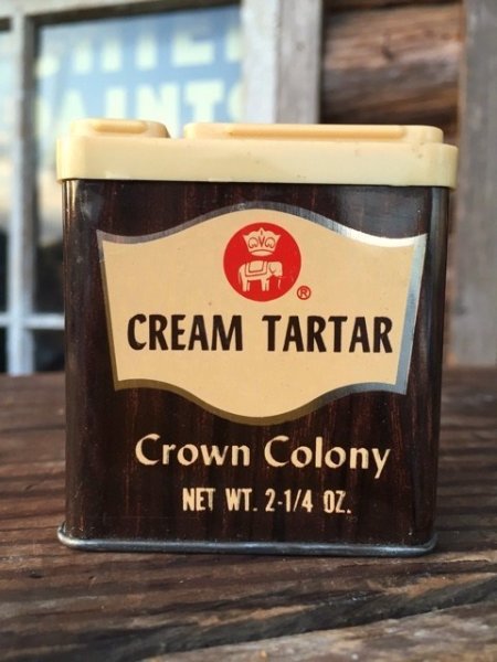 画像1: Vintage Crown Colony Spice Can Cream Tartar (MA148) (1)