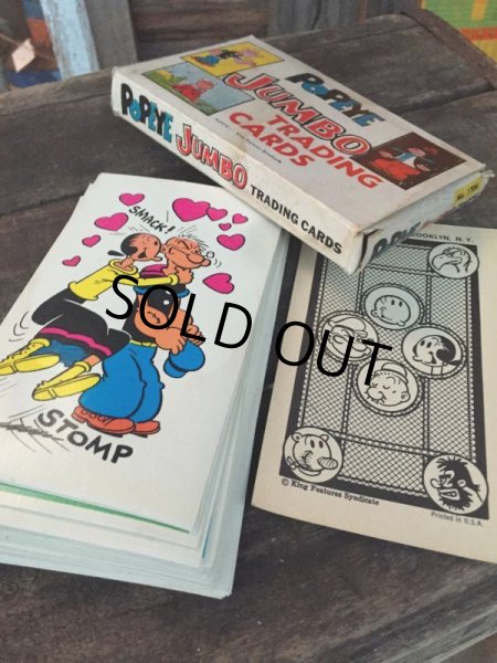 画像1: Vintage Popeye Jumbo Tradhing Cards (MA381) (1)