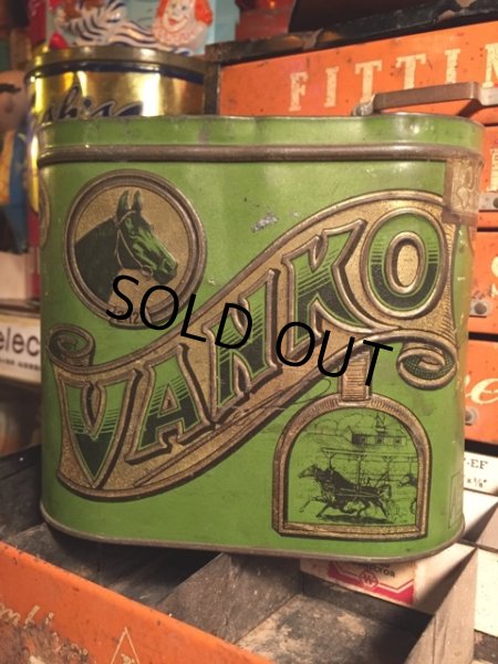 画像1: Vintage VANKO Cigar Tabacco Tin Can (MA392)  (1)