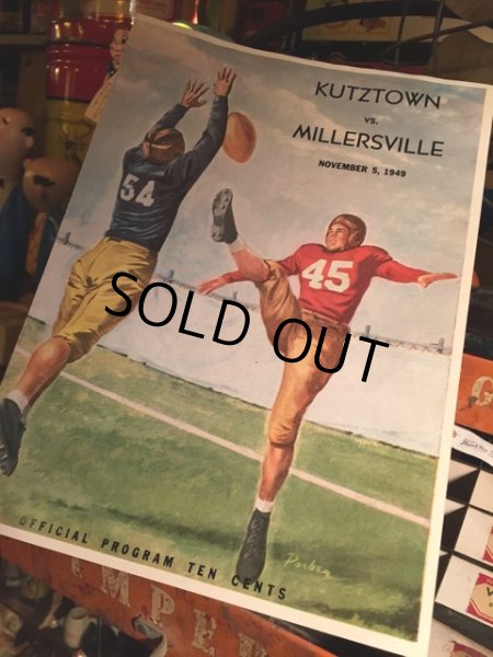 画像1: SALE  40s Vintage Football Program (MA431)  (1)